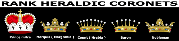 Rank heraldic crowns